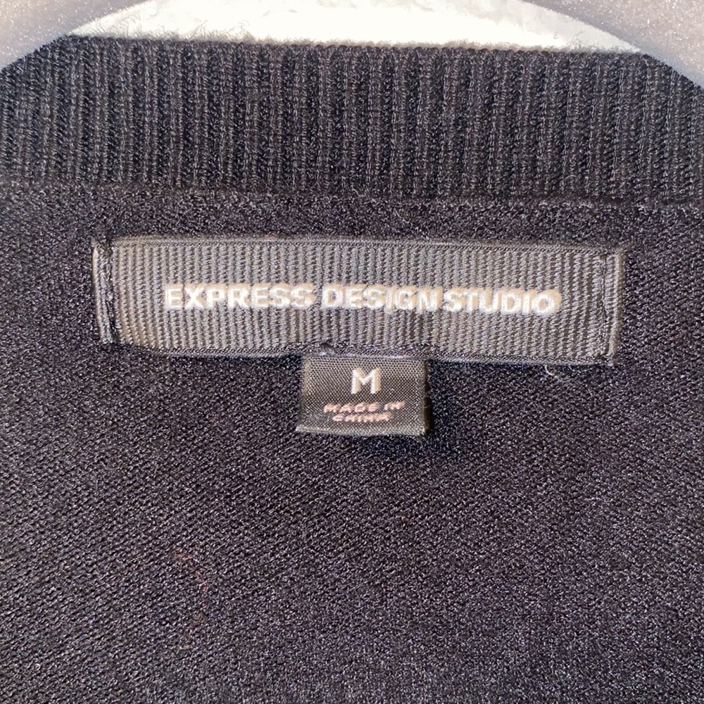 Express Design Studio Women’s Medium Black Cardigan - Picture 3 of 4